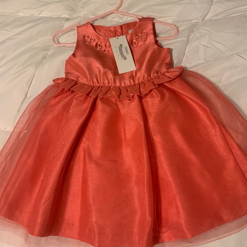 Gymboree brand new coral 6-12 M dress